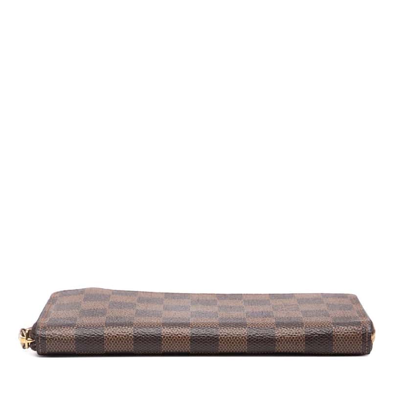 Louis Vuitton Damier Ebene Clemence Zippy Wallet Brown Good condition - Inside View