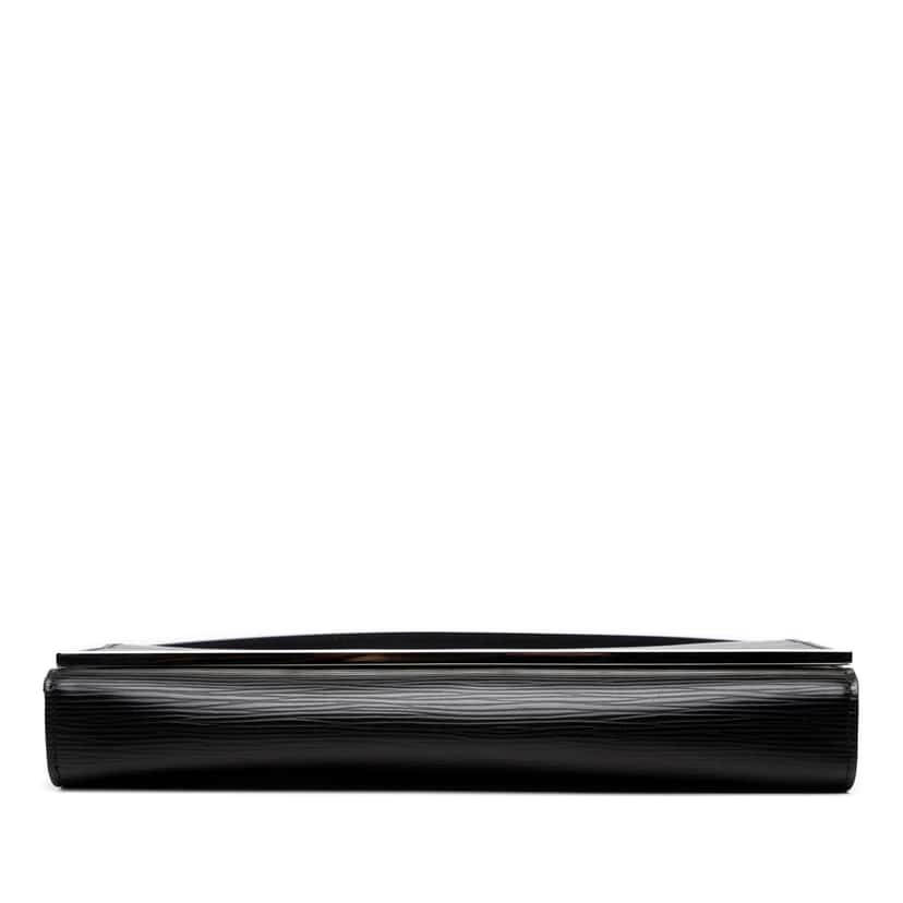 Louis Vuitton Epi Sevigne Clutch Black Leather Good condition - Inside View