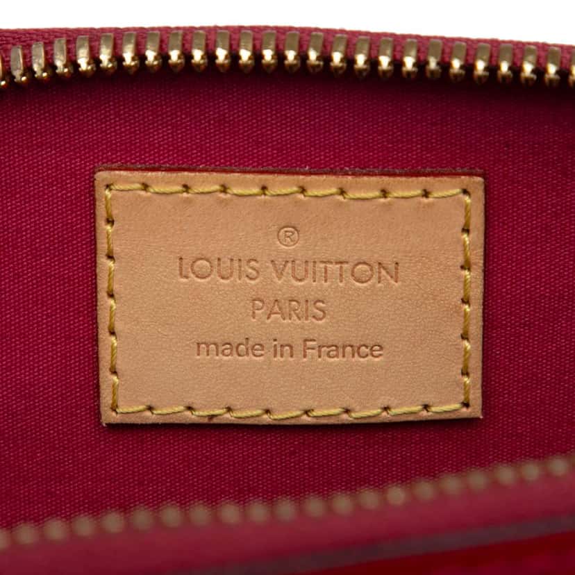 Louis Vuitton Monogram Vernis Alma BB Red Leather Good condition - Box View