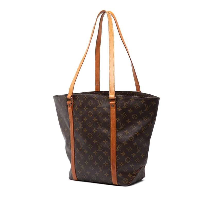 Louis Vuitton Monogram Sac Shopping Brown Good condition - Back View