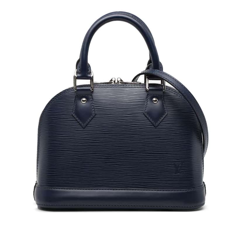 Louis Vuitton Epi Alma BB Blue Leather Good condition - Front View