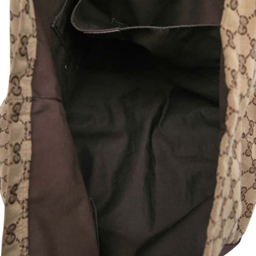 Gucci GG Canvas Tote Brown Canvas Good condition - Model View