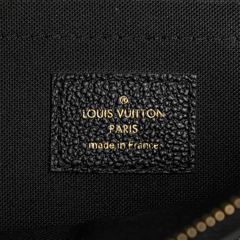 Louis Vuitton Monogram Empreinte Daily Pouch Black Leather Good condition - Box View