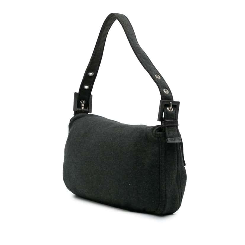 Fendi Jersey Baguette Grey Cotton Good condition - Back View