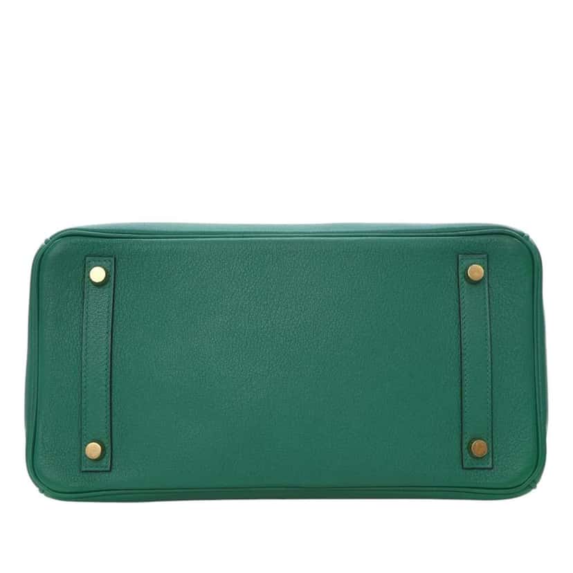 Hermès Novillo Birkin Retourne 30 Green Leather Good condition - Model View