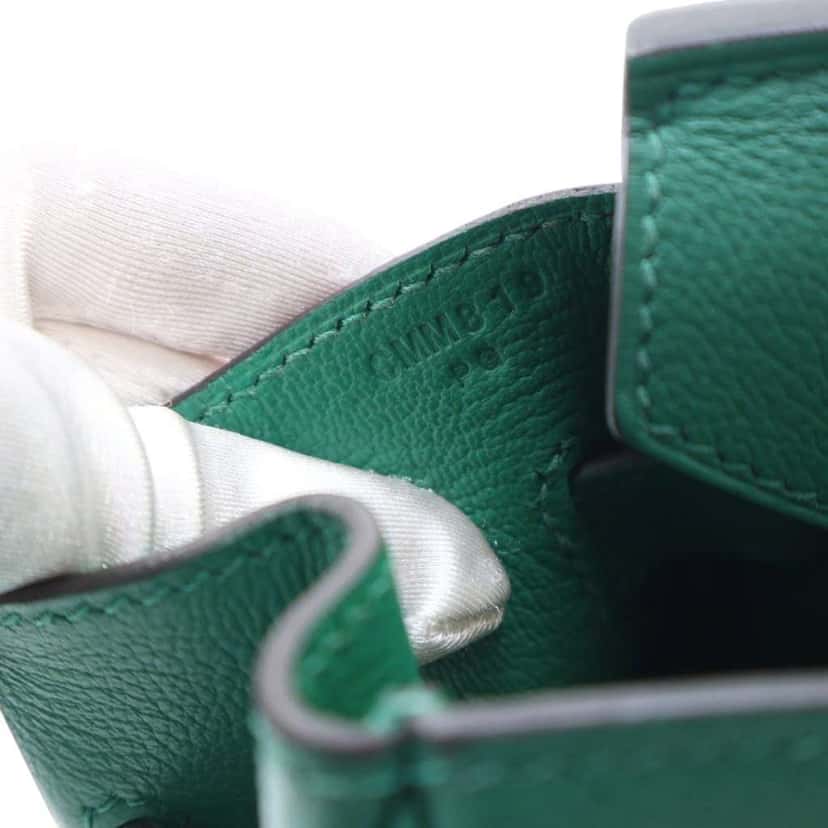 Hermès Novillo Birkin Retourne 30 Green Leather Good condition - Box View