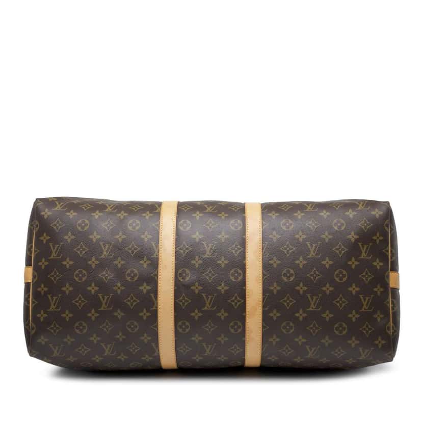 Louis Vuitton Monogram Keepall Bandouliere 55 Brown Good condition - Inside View