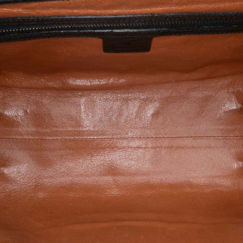 Gucci Leather Bamboo Bullet Shoulder Bag Black Leather Fair condition - Model View