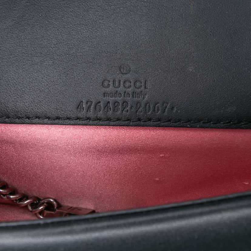 Gucci Mini Crystal Embellished Velvet Dionysus Crossbody Black Velvet Good condition - Box View