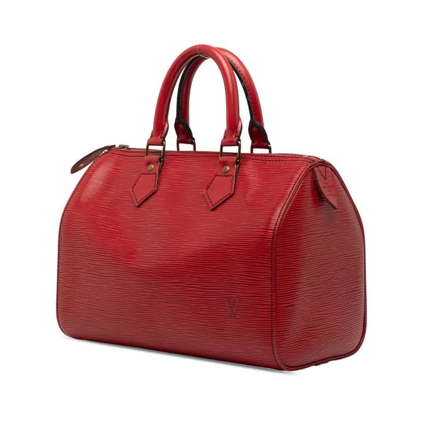Louis Vuitton Epi Speedy 25 Red Leather Good condition - Back View