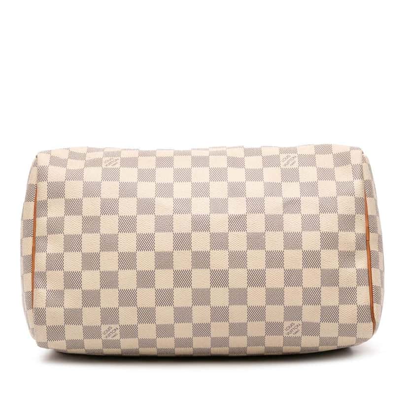 Louis Vuitton Damier Azur Speedy 30 White Good condition - Inside View