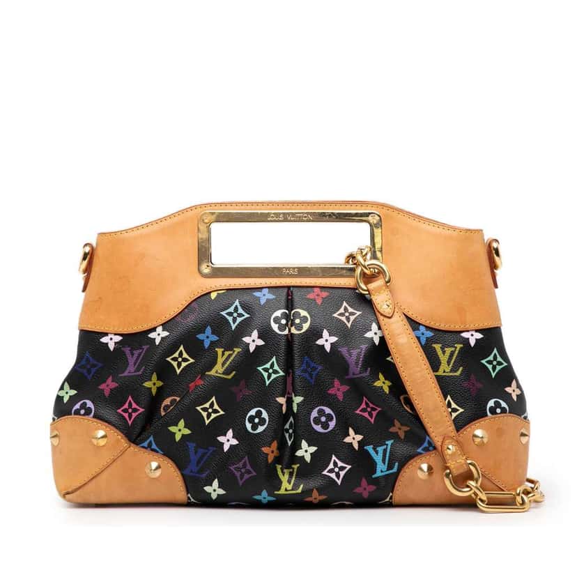 Louis Vuitton Monogram Multicolore Judy MM Black Good condition - Front View