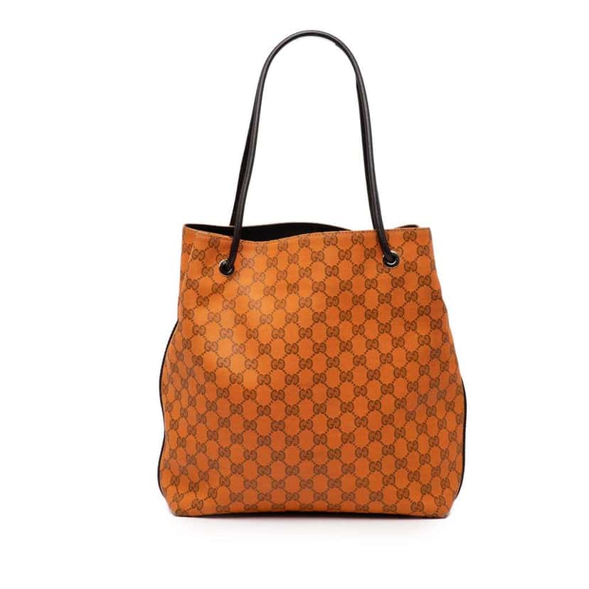 Gucci GG Canvas Gifford Tote Orange Canvas Good condition - Front View