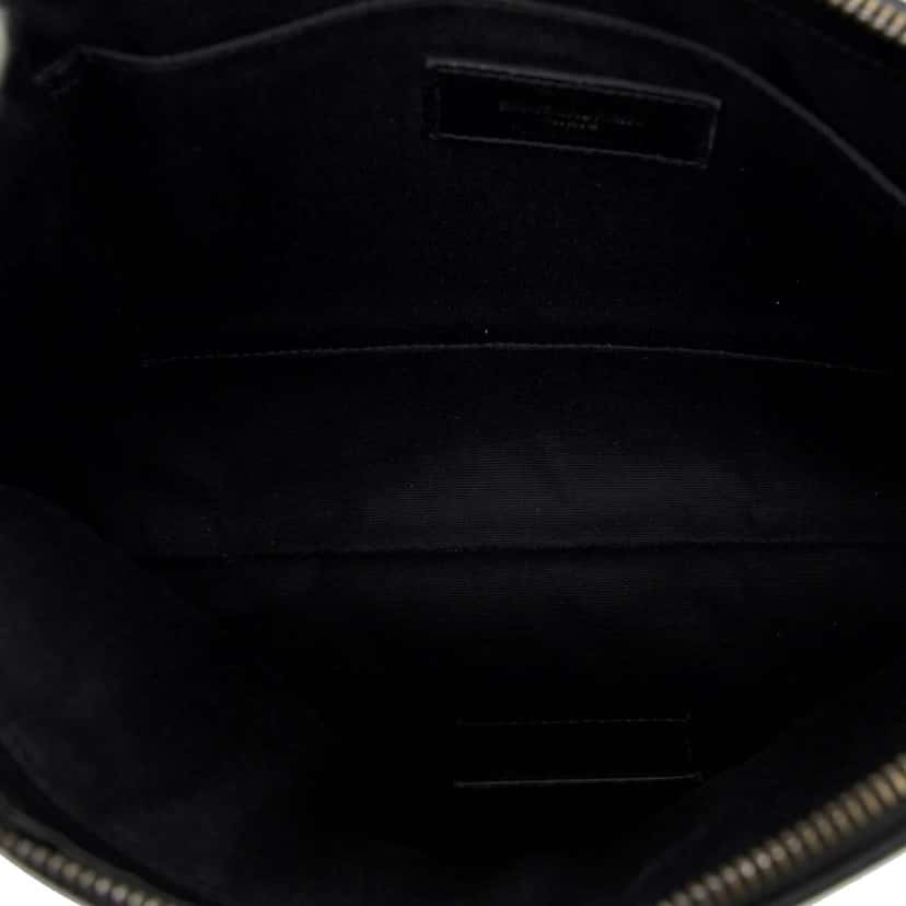 Saint Laurent Canvas Rive Gauche Clutch Black Canvas Good condition - Model View