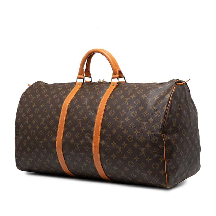 Louis Vuitton Monogram Keepall 60 Brown Good condition - Back View