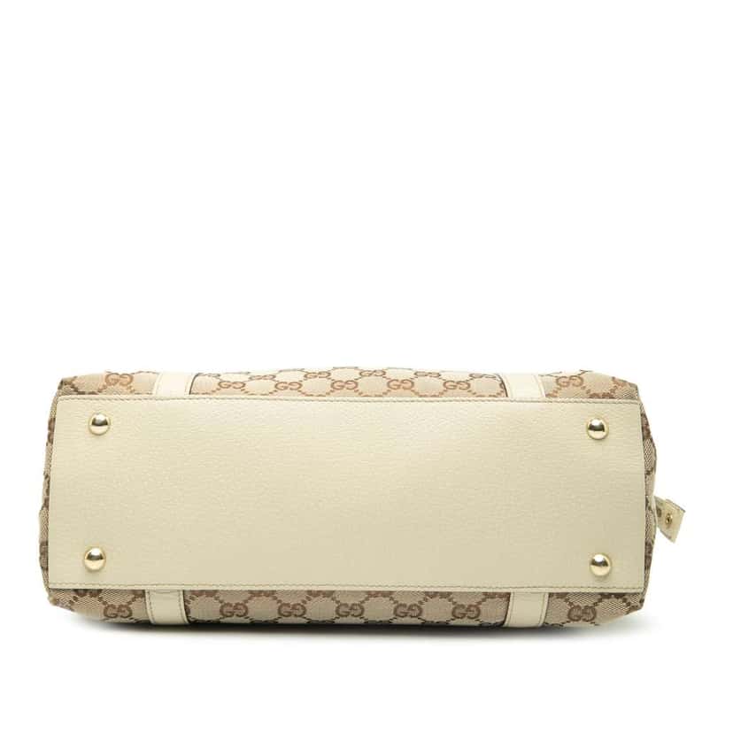 Gucci GG Canvas Abbey D Ring Tote Brown Canvas Good condition - Inside View