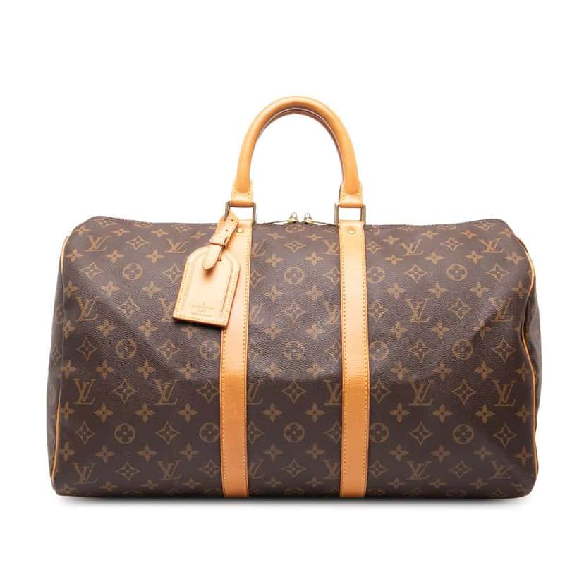 Louis Vuitton Monogram Keepall 45 Brown Good condition - Front View