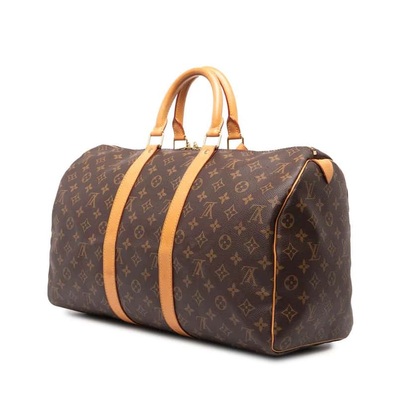 Louis Vuitton Monogram Keepall 45 Brown Good condition - Back View