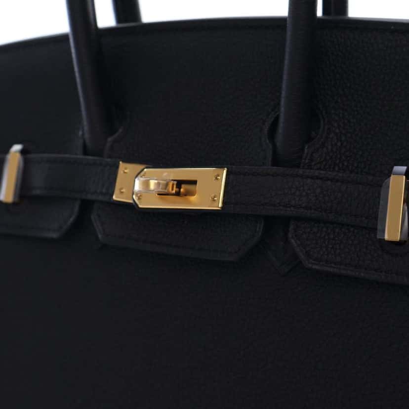 Hermès Togo Birkin Retourne 25 Black Leather Very good condition - Box View