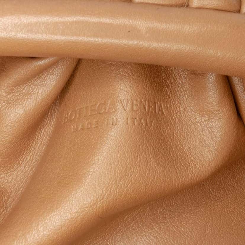 Bottega Veneta Lambskin The Mini Pouch Crossbody Brown Leather Good condition - Box View