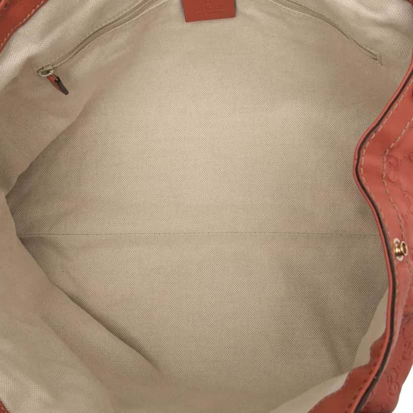 Gucci Medium Guccissima Sukey Tote Red Leather Good condition - Model View