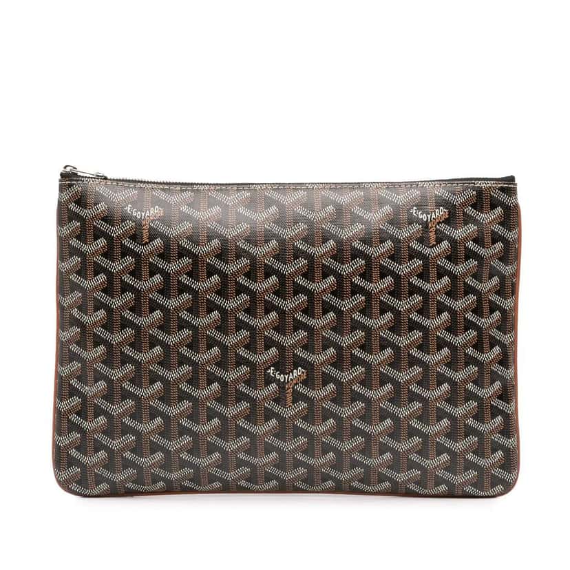 Goyard Goyardine Senat MM Black Canvas Good condition - Front View