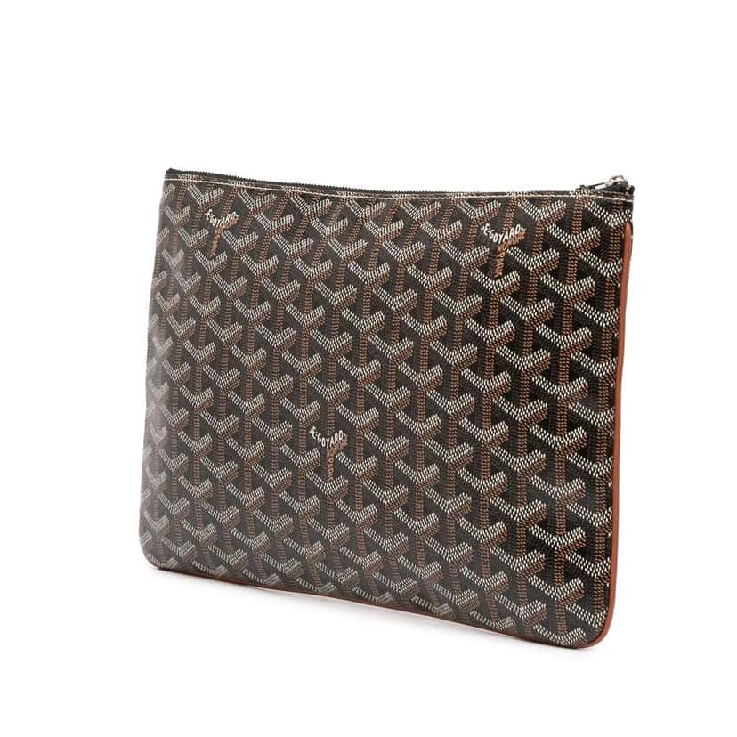 Goyard Goyardine Senat MM Black Canvas Good condition - Back View