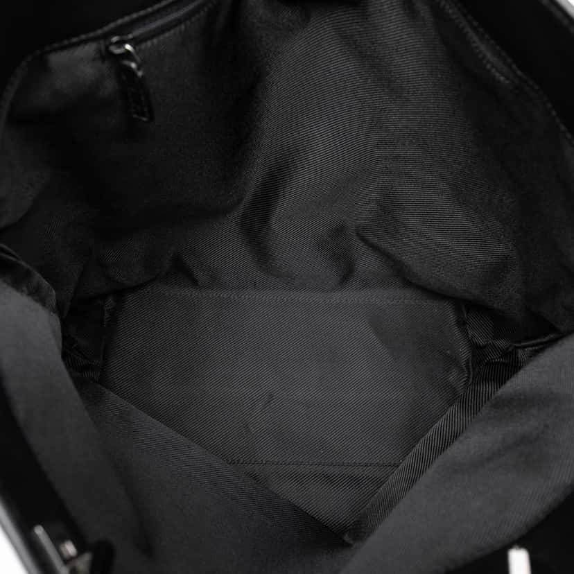Gucci GG Canvas Web Tote Black Canvas Good condition - Model View