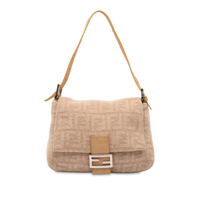 Fendi Zucca Wool Mamma Forever Brown Wool Good condition - Front View