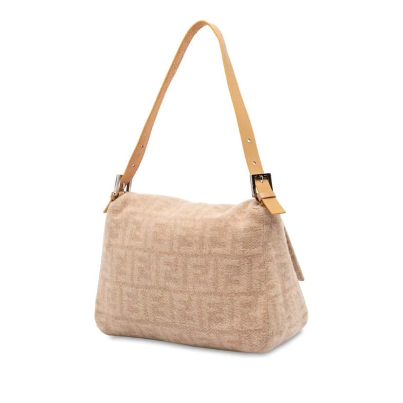 Fendi Zucca Wool Mamma Forever Brown Wool Good condition - Back View