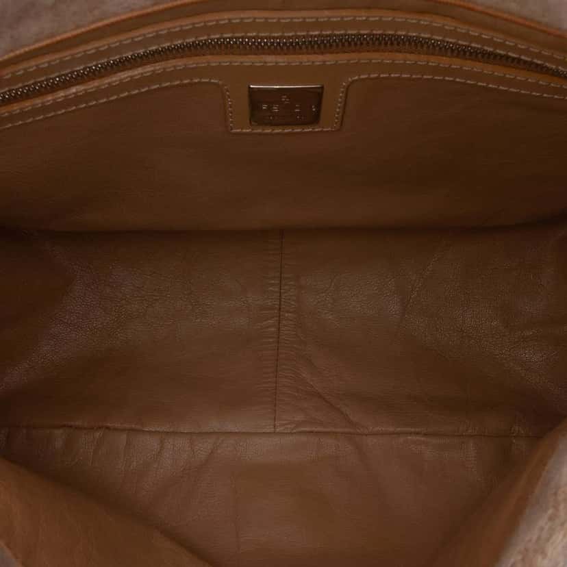 Fendi Zucca Wool Mamma Forever Brown Wool Good condition - Model View