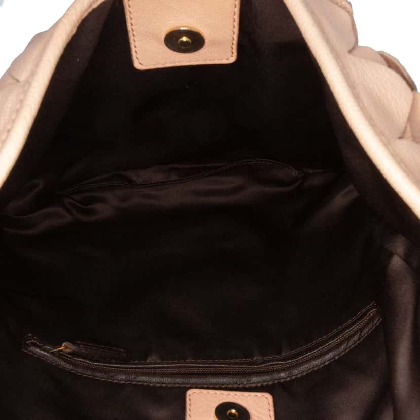 Saint Laurent Leather St Tropez Fish Scale Hobo Pink Leather Good condition - Model View