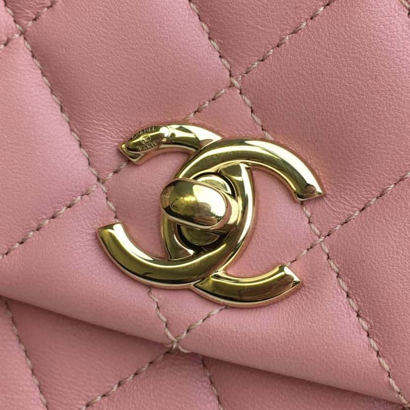Chanel Small Lambskin Citizen Chic Flap Pink Leather Good condition - Box View