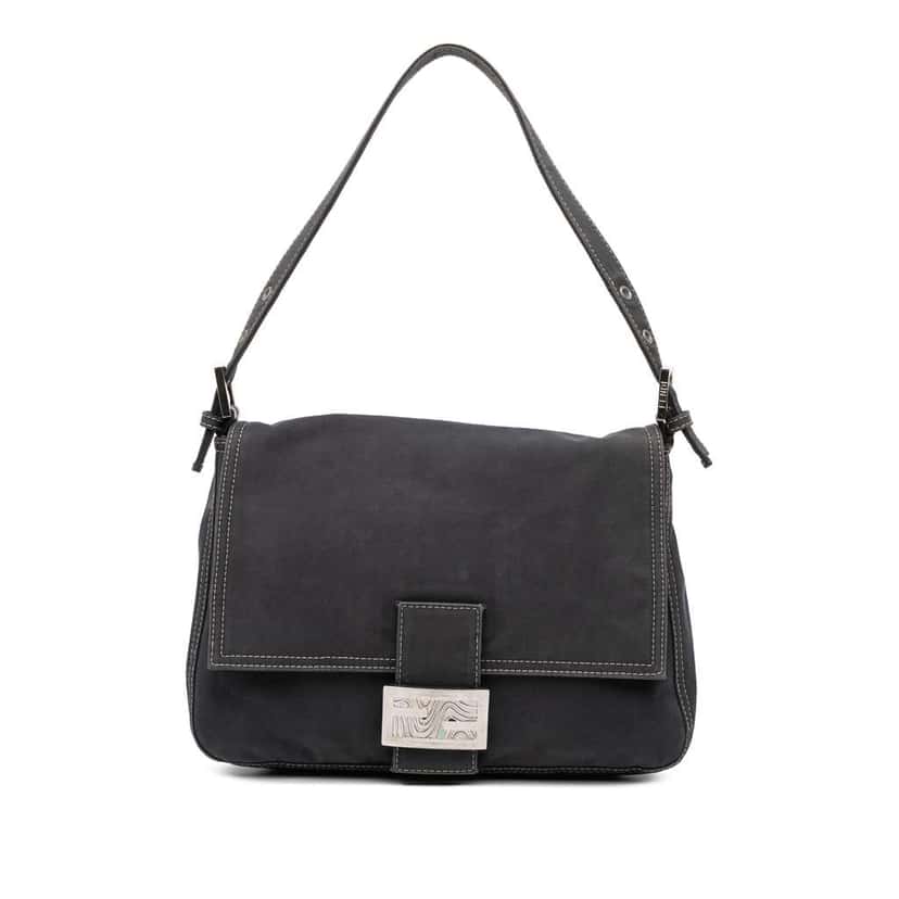 Fendi Canvas FF Marble Mamma Forever Blue Canvas Good condition - Front View