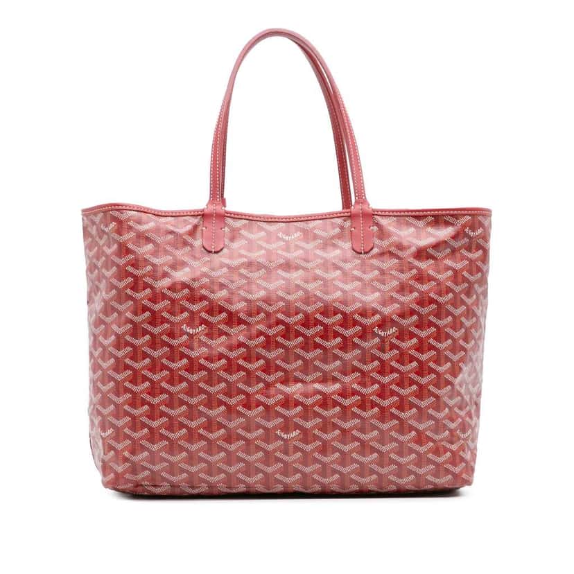 Goyard Goyardine Saint Louis PM Red Canvas Good condition - Front View