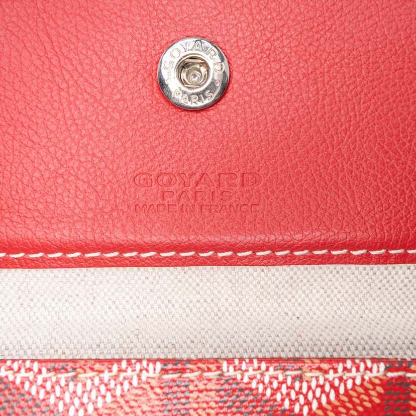 Goyard Goyardine Saint Louis PM Red Canvas Good condition - Box View