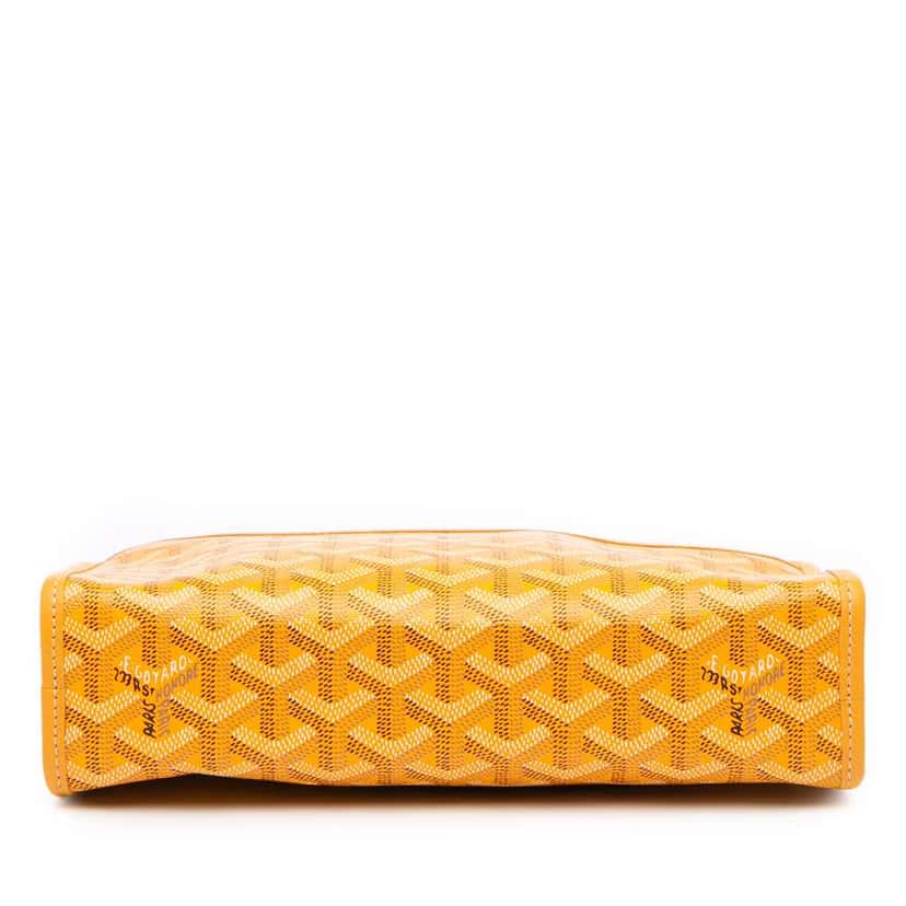 Goyard Goyardine Jouvence Toiletry Pouch MM Yellow Canvas Good condition - Inside View