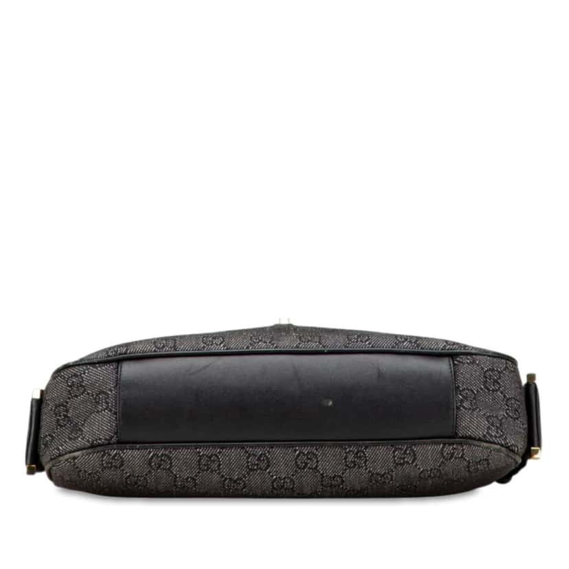 Gucci GG Denim Jackie Shoulder Bag Black Denim Good condition - Inside View