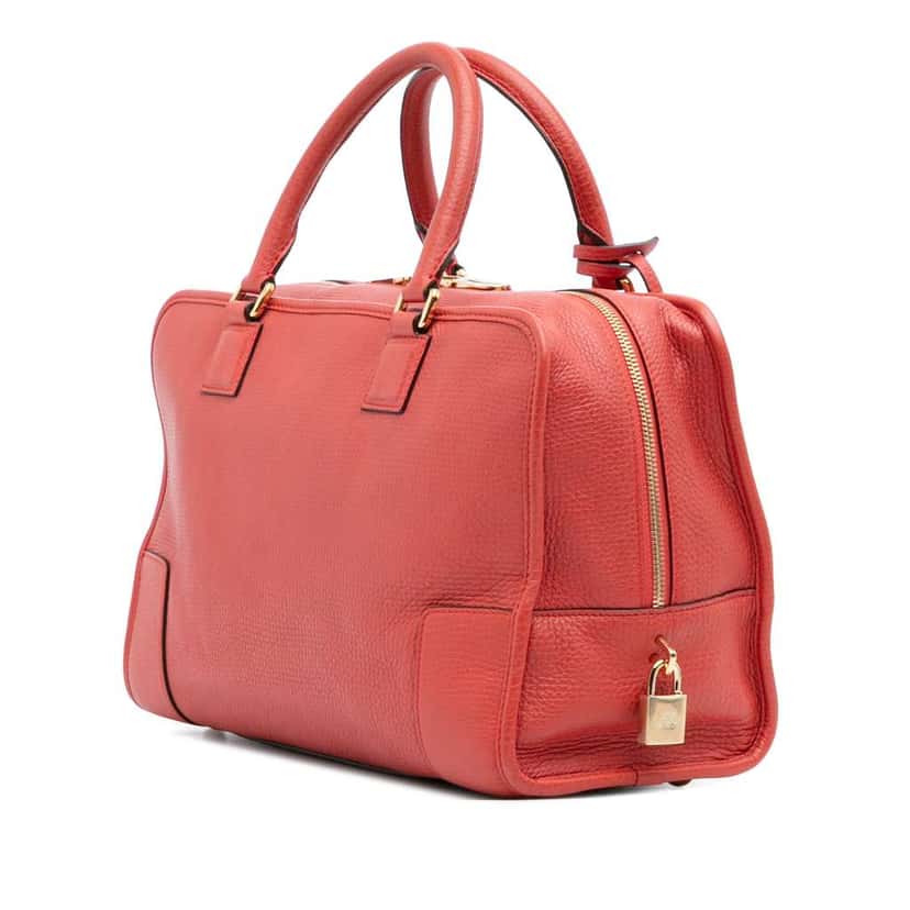 Loewe Leather Amazona 36 Red Leather Good condition - Back View