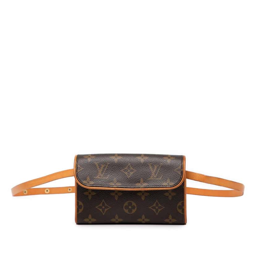 Louis Vuitton Monogram Pochette Florentine Brown Good condition - Front View
