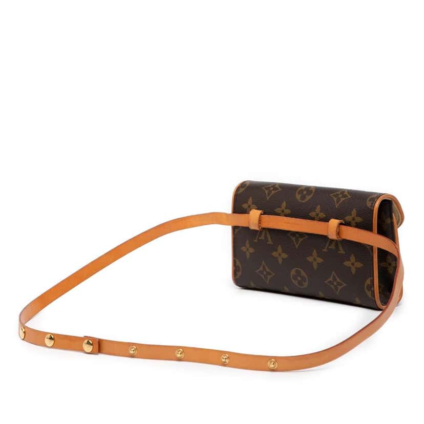 Louis Vuitton Monogram Pochette Florentine Brown Good condition - Back View