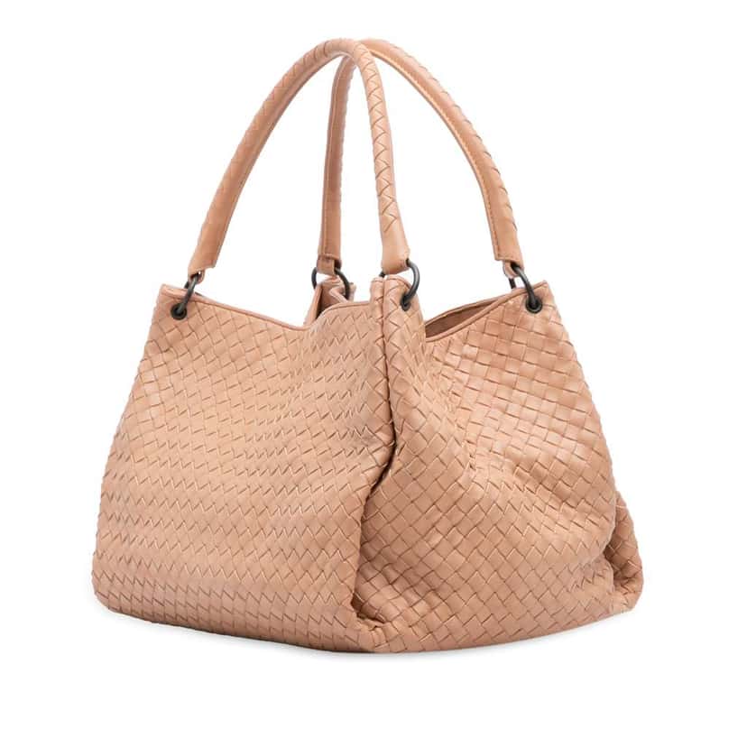 Bottega Veneta Nappa Intrecciato Parachute Tote Brown Leather Very good condition - Back View