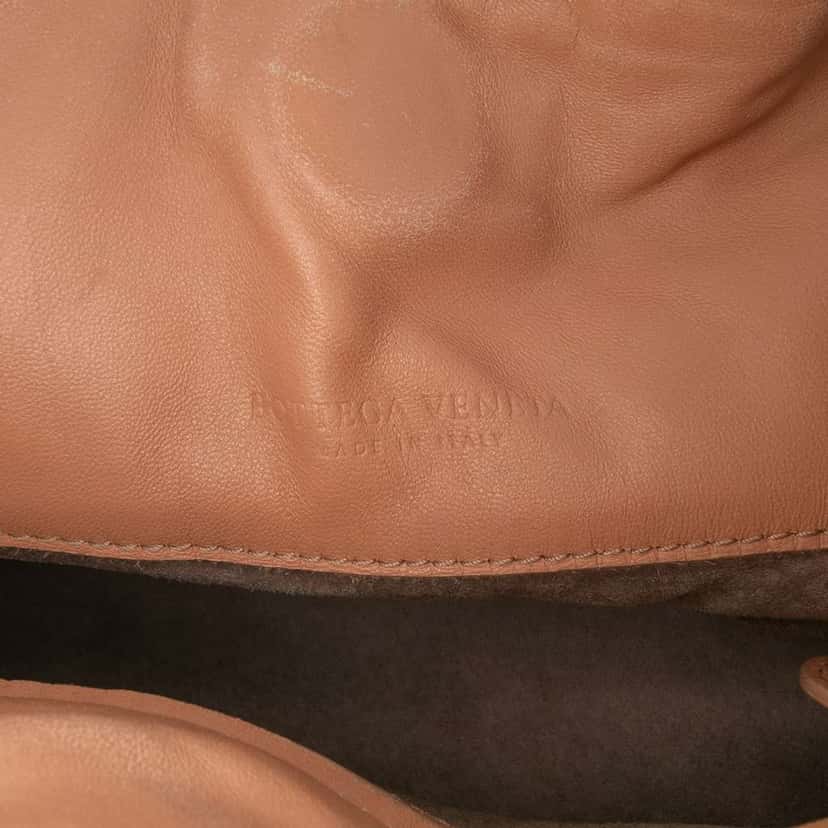 Bottega Veneta Nappa Intrecciato Parachute Tote Brown Leather Very good condition - Box View