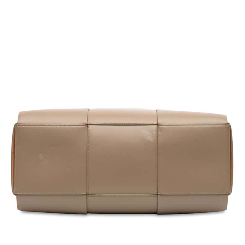 Bottega Veneta Calfskin Maxi Intrecciato Arco Briefcase Brown Leather Good condition - Inside View