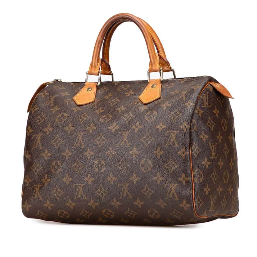 Louis Vuitton Monogram Speedy 30 Brown Good condition - Back View