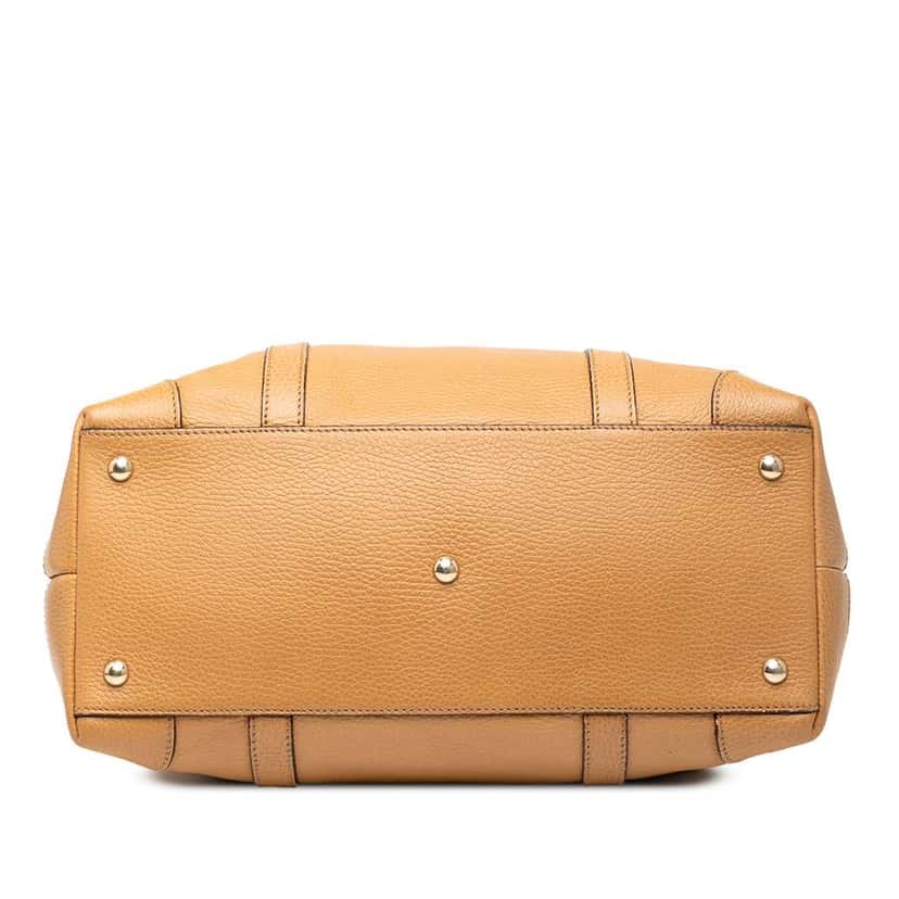 Gucci Large Leather Marrakech Tote Brown Leather Good condition - Inside View