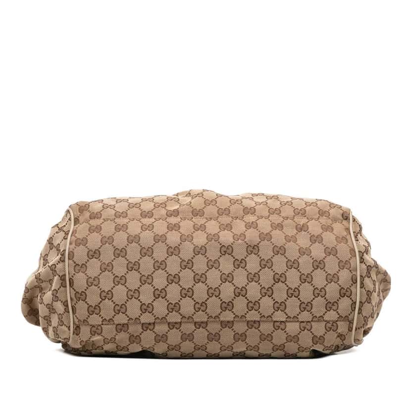 Gucci GG Canvas Sukey Satchel Brown Canvas Good condition - Inside View