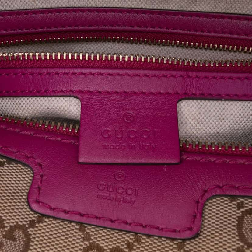 Gucci Medium GG Canvas Joy Boston Bag Brown Canvas Good condition - Box View