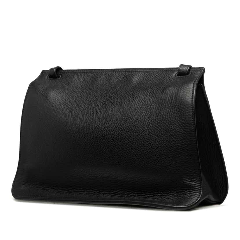 Gucci Medium Leather Bamboo Daily Crossbody Black Leather Good condition - Back View