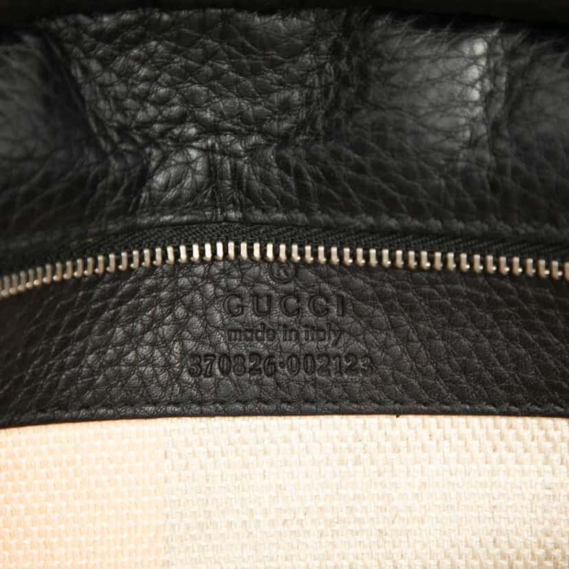 Gucci Medium Leather Bamboo Daily Crossbody Black Leather Good condition - Box View